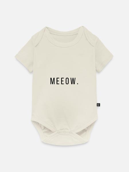 Quotes Meeow LSBTFRQ - Baby Premium Kurzarmbody - Naturweiß