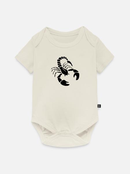 Skorpion - Baby Premium Kurzarmbody - Naturweiß