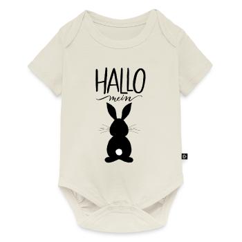 Hallo mein Hase - Baby Premium Kurzarmbody - Naturweiß - Vorne
