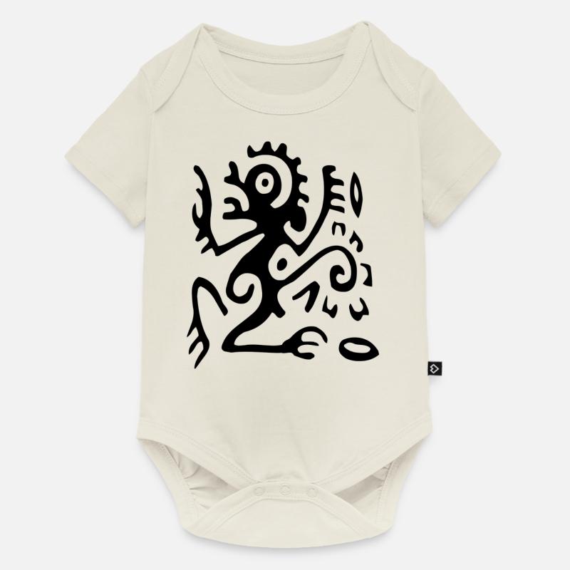 Expérience Voyage Ethno - Body à manches courtes Premium Bébé - blanc cassé