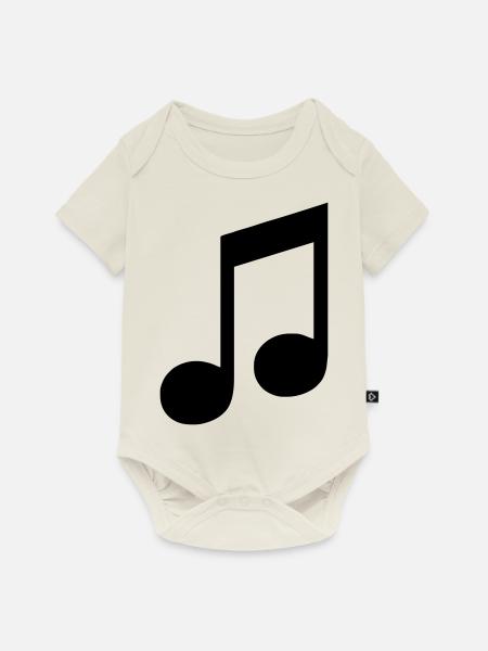note - Baby Premium Kurzarmbody - Naturweiß