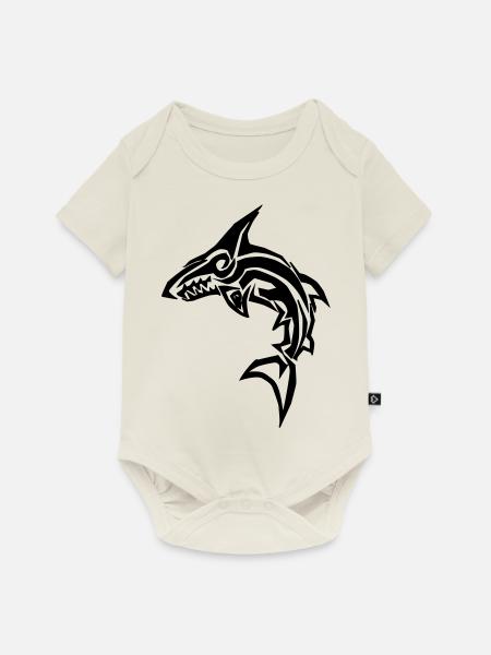 Tribal Hai - Baby Premium Kurzarmbody - Naturweiß