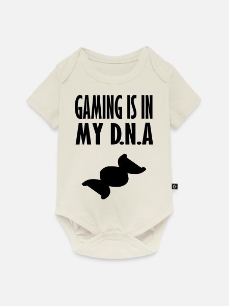 Spiele-DNA - Baby Premium Kurzarmbody - Naturweiß