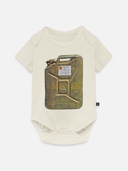 Diesel Kanister - Baby Premium Kurzarmbody - Naturweiß