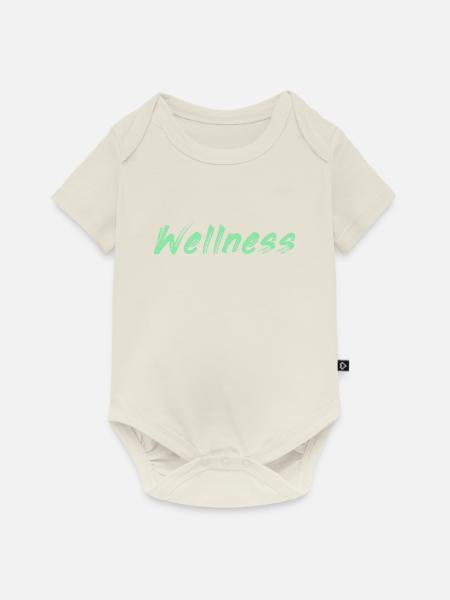 Wellness - Baby Premium Kurzarmbody - Naturweiß