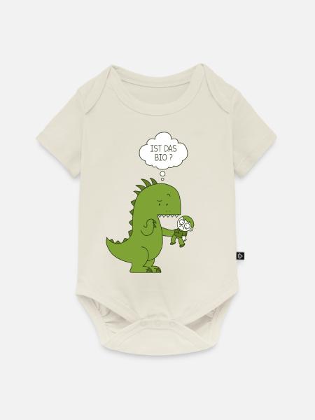 Ist das Bio Dinosaurier - Baby Premium Kurzarmbody - Naturweiß