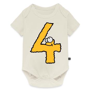 Fun 4 four comic book monsters - Baby Premium short-sleeve bodysuit - off white - Front