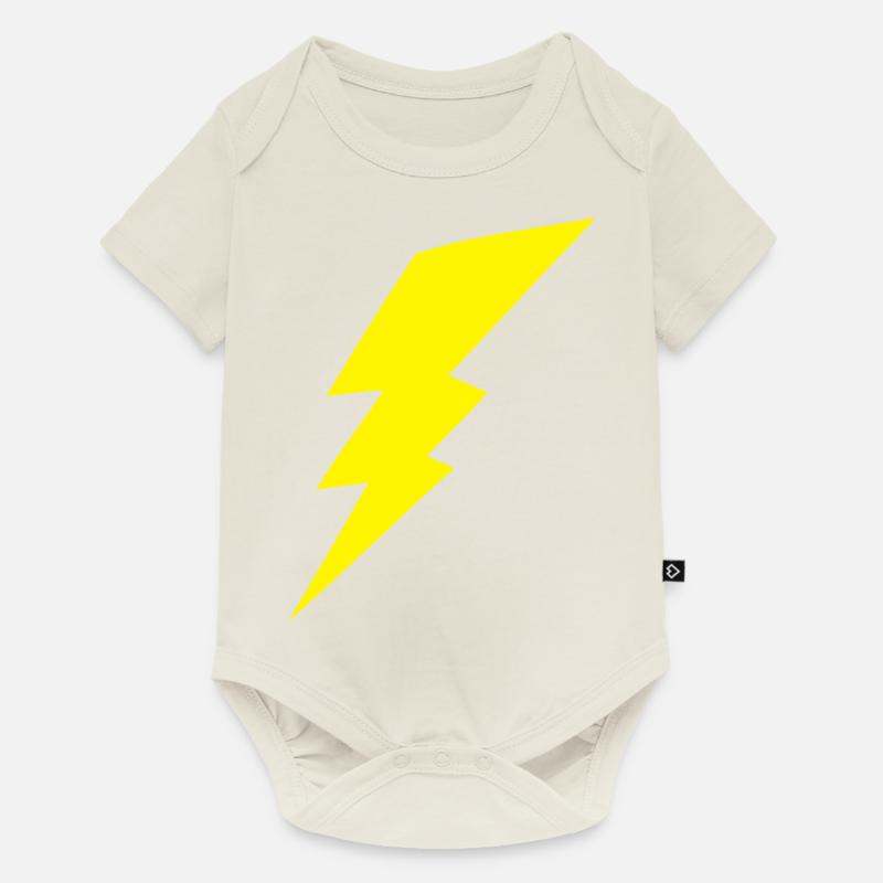 eclair 910 - Body à manches courtes Premium Bébé - blanc cassé