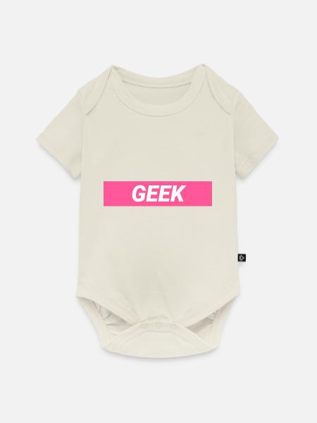 Geek-Design - Baby Premium Kurzarmbody - Naturweiß