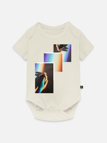 Hand Design - Baby Premium Kurzarmbody - Naturweiß