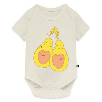 Avocado Love - Baby Premium Kurzarmbody - Naturweiß - Vorne