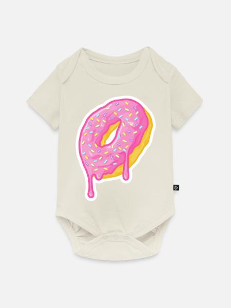 donut sprinkle - Baby Premium Kurzarmbody - Naturweiß
