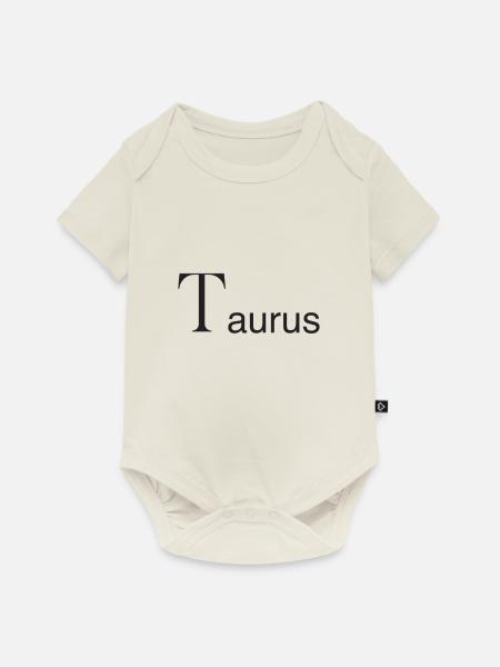 SZ Taurus - Baby Premium Kurzarmbody - Naturweiß