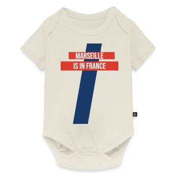 Tablier de cuisine Marseille - Body à manches courtes Premium Bébé - blanc cassé - Devant