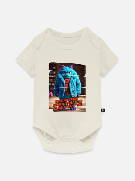 Monster 21 - Baby Premium Kurzarmbody - Naturweiß