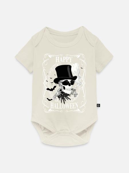 Happy Halloween - Baby Premium Kurzarmbody - Naturweiß