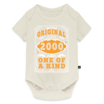 Vintage Né(e) en 2000 made in 2000 25 ans. Art_20 - Body à manches courtes Premium Bébé - blanc cassé - Devant