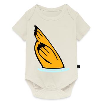 Duck head in the water, tail in the air - Baby Premium short-sleeve bodysuit - off white - Front