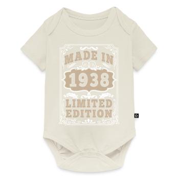 Original 1938 Vintage Vintage Retro Birthday - Body à manches courtes Premium Bébé - blanc cassé - Devant