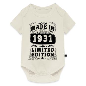 1931 Original 1931 Vintage Vintage rétro anniversa - Body à manches courtes Premium Bébé - blanc cassé - Devant