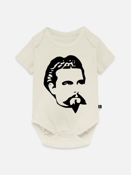 Ludwig II - Baby Premium Kurzarmbody - Naturweiß