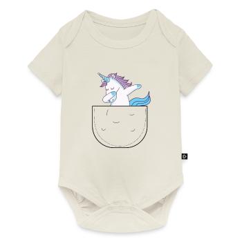 Unicorn in your pocket - Baby Premium short-sleeve bodysuit - off white - Front