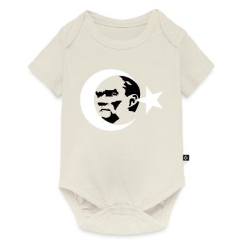 Kemal Atatürk Türkiye Osmanli Bozkurt Turquie - Body à manches courtes Premium Bébé - blanc cassé - Devant