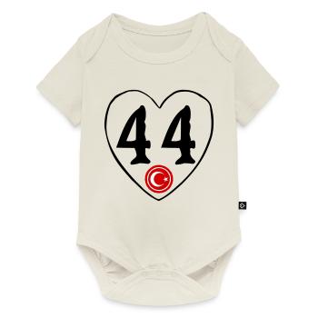 Malatya 44 Herz - Baby Premium Kurzarmbody - Naturweiß - Vorne