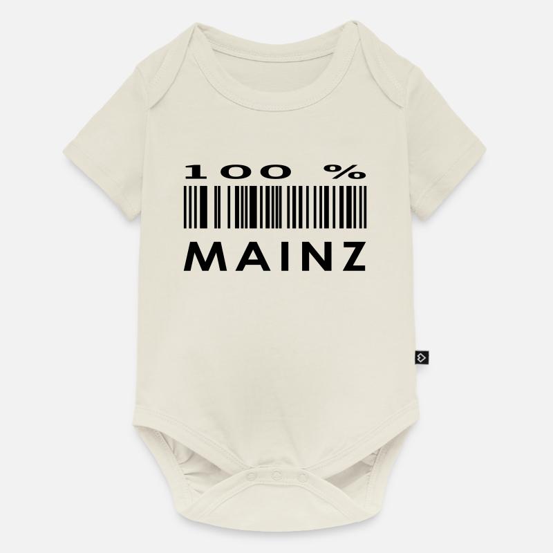 Mainz - Baby Premium Kurzarmbody - Naturweiß