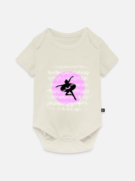 Harmonie in Bewegung - Baby Premium Kurzarmbody - Naturweiß