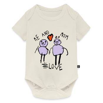 Moi et maman #Love - Body à manches courtes Premium Bébé - blanc cassé - Devant