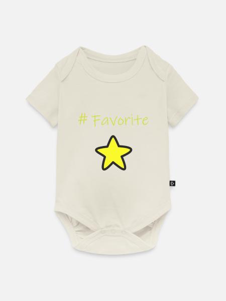 Favorite - Baby Premium Kurzarmbody - Naturweiß