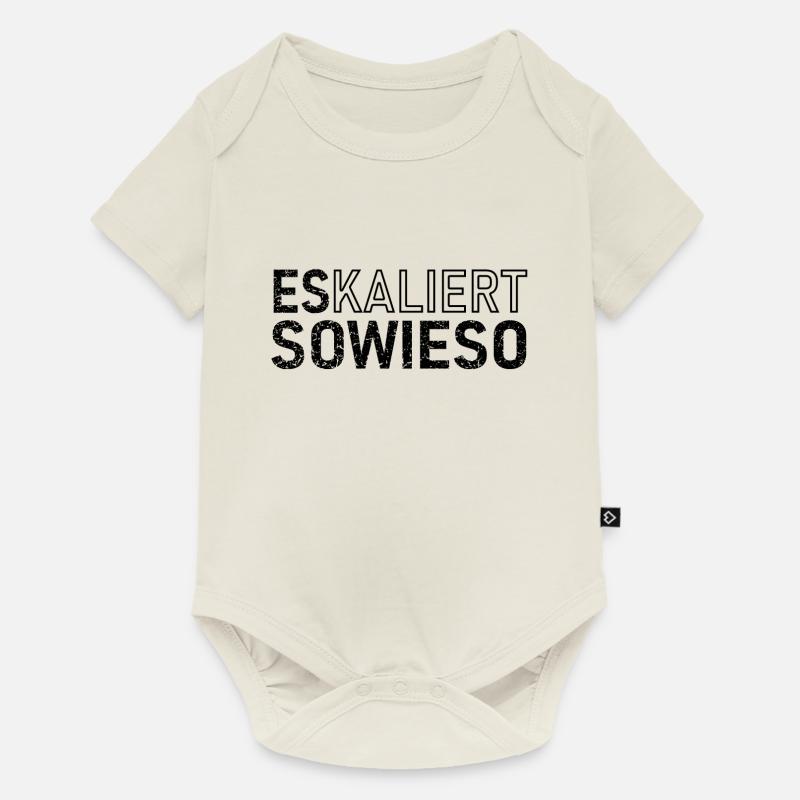 Il échappe quand même - Body à manches courtes Premium Bébé - blanc cassé