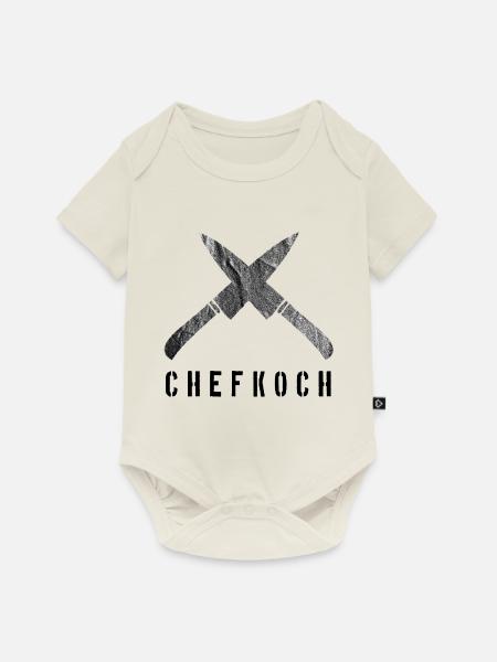 Chefkoch - Baby Premium Kurzarmbody - Naturweiß