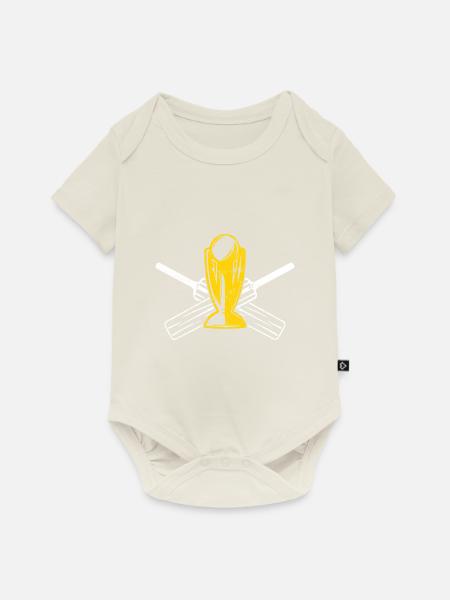 Cricket - Baby Premium Kurzarmbody - Naturweiß