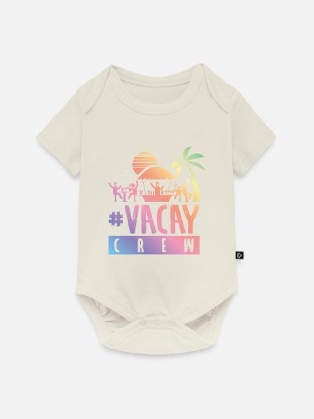 vacay urlaub crew bunt - Baby Premium Kurzarmbody - Naturweiß