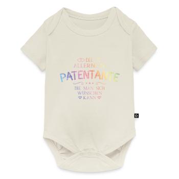 Die Allerbeste Patentante - Baby Premium Kurzarmbody - Naturweiß - Vorne