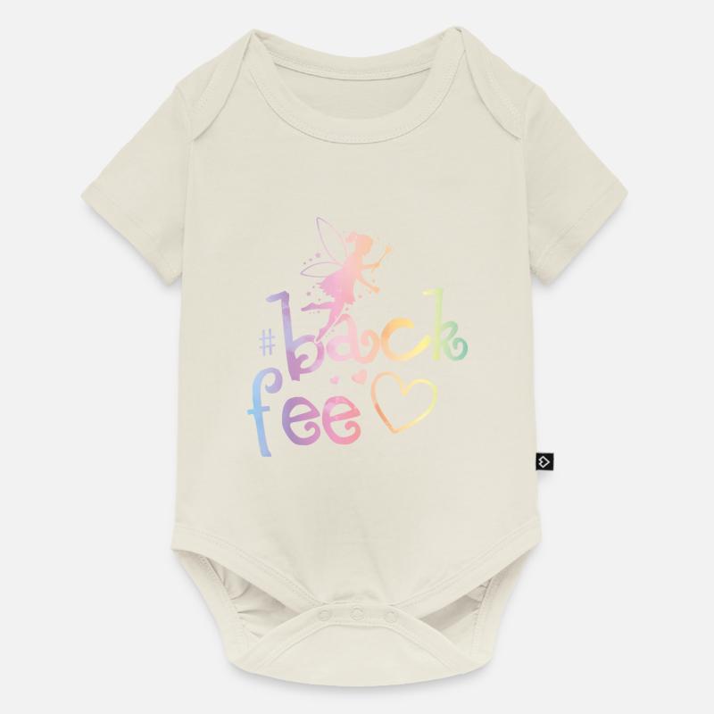 Fee Backen Herz Backfee - Baby Premium Kurzarmbody - Naturweiß