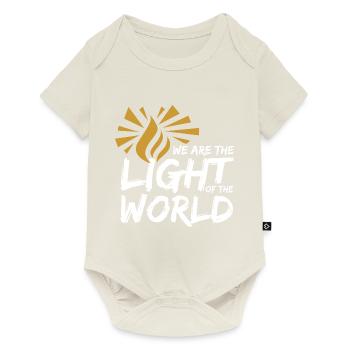 Licht der Welt B. - Baby Premium Kurzarmbody - Naturweiß - Vorne