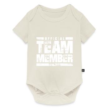 Membre de l’équipe Officiel - Body à manches courtes Premium Bébé - blanc cassé - Devant