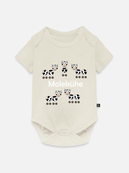 Molekühe - Baby Premium Kurzarmbody - Naturweiß