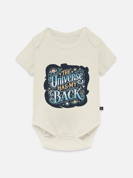 Das Universum - Baby Premium Kurzarmbody - Naturweiß