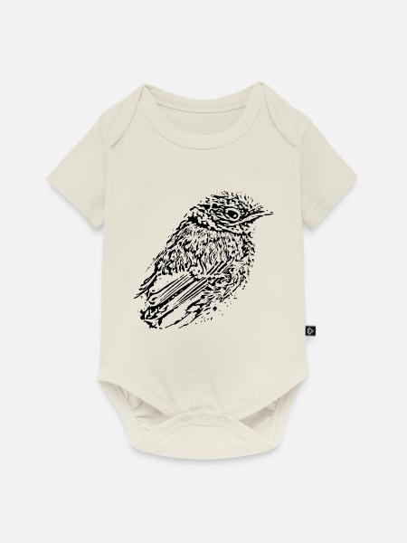 Vogel - Baby Premium Kurzarmbody - Naturweiß