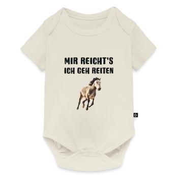 Pferdeliebhaber Geschenk - Baby Premium Kurzarmbody - Naturweiß - Vorne