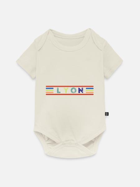 LYON - Baby Premium Kurzarmbody - Naturweiß