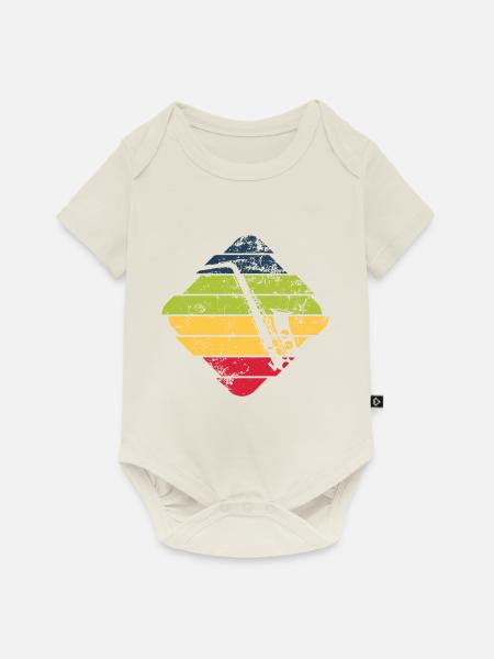 Saxofon - Baby Premium Kurzarmbody - Naturweiß