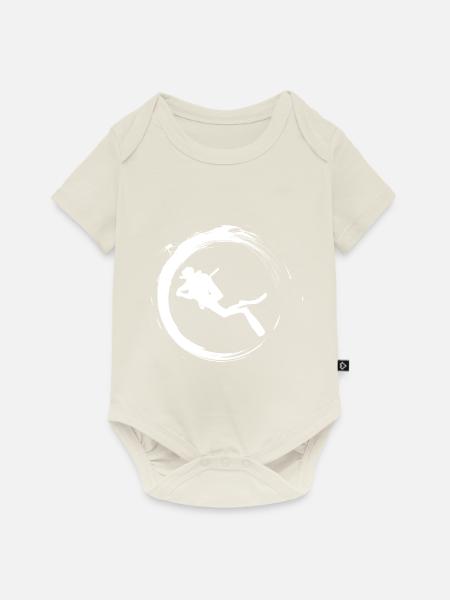 Tauchen - Baby Premium Kurzarmbody - Naturweiß