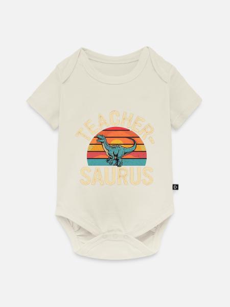 Teacher-saurus 16 - Baby Premium Kurzarmbody - Naturweiß