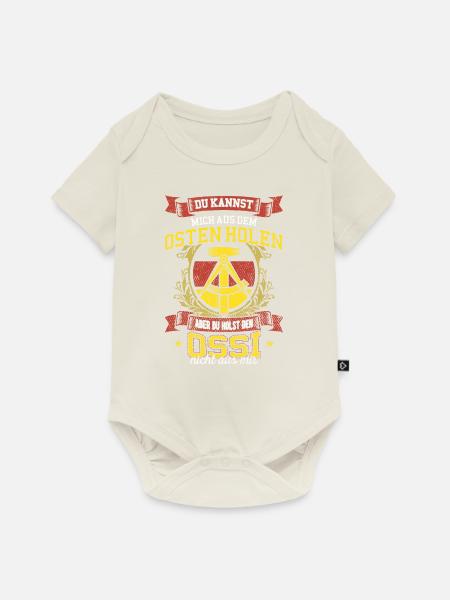 Du kannst mich aus dem Osten holen aber den ossi n - Baby Premium Kurzarmbody - Naturweiß
