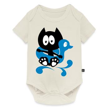 It's bath time! humor cat bathing - Baby Premium short-sleeve bodysuit - off white - Front